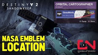 Destiny 2 Shadowkeep Nasa Emblem Location  Orbital Cartographer Secret Emblem [upl. by Eanat]