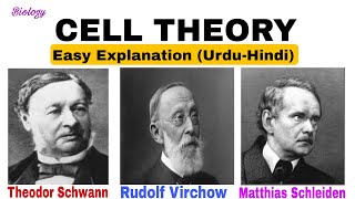 Cell Theory  Schleiden  Theoder Schwann  Rudolf Virchow  Biology  Easy Explanation  UrduHindi [upl. by Olotrab]