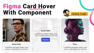 Figma Card Hover Effect with Interactive Component use multiple pages  Figma Hover Effect [upl. by Aihsenod]