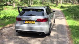 Audi RS3 2015  Sport Exhaust [upl. by Nomma]