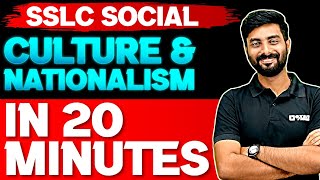 Sslc Social Science  Culture And Nationalism  Chapter In 20 Minutes  Exam Winner Sslc [upl. by Maguire123]