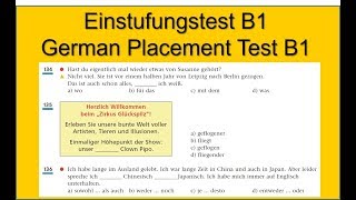 Einstufungstest B1  German Placement Test B1 [upl. by Conte]