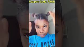 So Beautiful😍 2 Pigtails Install On Short Natural Hair Tutorial｜Hair Extension Tutorial elfinhair [upl. by Helsell493]