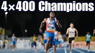 USA Shatters Olympic Record in 4x400m Relay – HeartStopping Finish [upl. by Giffie798]