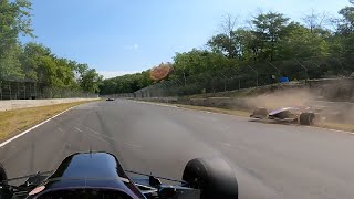 SCCA June Sprints Crash in the Kink  FA Sunday Race 2 [upl. by Waterman]