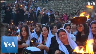 Iraqs Yazidis Celebrate New Year [upl. by Nnayelsel572]