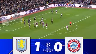 Aston Villa vs FC Bayern München 10  UEFA Champions League 202425  Match Highlights [upl. by Euqinitram]