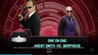 WWE 2K24  Agent Smith VS Morpheus [upl. by Goodson]