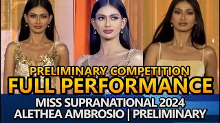 FULL PERFORMANCE  Miss Philippines Alethea Ambrosio  Preliminary  Miss Supranational 2024 [upl. by Namron]