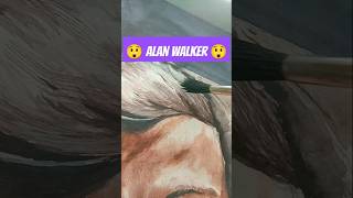 Drawing of ALAN WALKER 😱🔥shorts [upl. by Lucey]