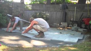 How to Build a Bluestone Patio Part Two [upl. by Joni176]