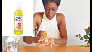 Mode demploi Yellow peeling oil Huile de peeling pour le corps [upl. by Emyaj]