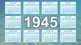 Calendar 1945 [upl. by Alig]