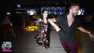 Panagiotis amp Carmen  salsa social dancing  Croatian Summer Salsa Festival 2022 Rovinj [upl. by Orland]