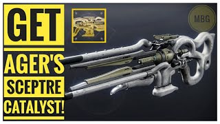 How to get Agers Scepter catalyst and easy kills  Destiny 2 Witch Queen [upl. by Retnuh511]