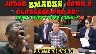 JUDGE SIMPSON SMACKS DOWN A CLUELESS PRO SE OVER amp OVER amp OVERTHIS GUY HAS NO CLUE [upl. by Blanch]