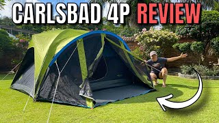 Coleman Carlsbad 4Person Tent TESTS  REVIEW [upl. by Judas]