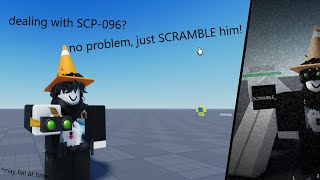 SCP 096 Scramble Goggles Test  ROBLOX STUDIO [upl. by Bullivant]