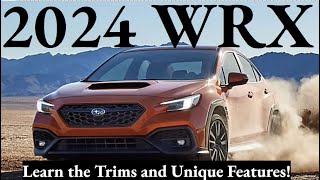 2024 Subaru WRX Trims Key Features and More [upl. by Mcknight]