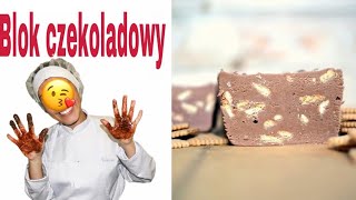 Blok czekoladowy 🍫🍪 😋 Prosty i łatwy przepis [upl. by Lonergan583]