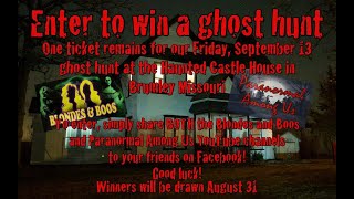 Haunted Castle House Ghost Hunt Giveaway [upl. by Prince]