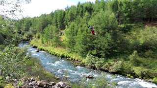 ZIPLINE AKUREYRI  ISLANDE [upl. by Vashtee9]