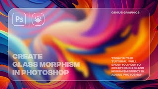 How To Create Glass Morphism Effect In Photoshop [upl. by Croner]