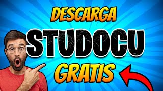 Cómo descargar archivos documentos y libros de STUDOCU 2024  Tutorial gratis [upl. by Adnuahsal]