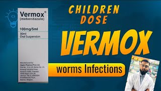 VERMOX SYRUP DOSE WORMS INFECTIONSHEALTH [upl. by Robinet699]