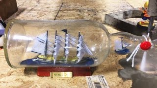 Ship In A Bottle vs 60000 PSI Waterjet [upl. by Eisler]