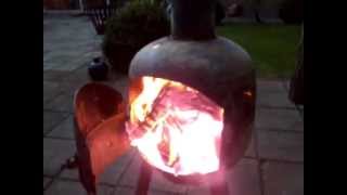 Tuinhaard van gasfles DIY gardenstove of gasbottle [upl. by Corella45]