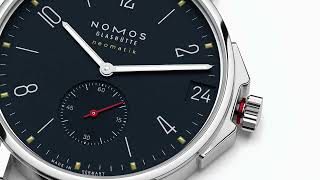 Ahoi neomatik 38 date Atlantic from NOMOS Glashütte [upl. by Leunas]