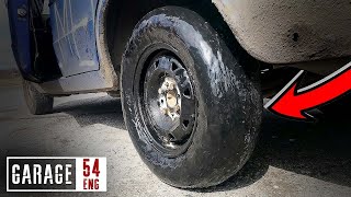 We make tires out of LineX bedliner coating [upl. by Aiksa595]