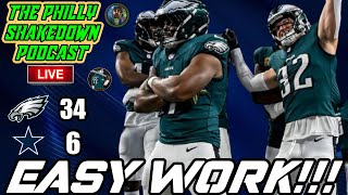 🦅 Philly Shakedown Podcast  Eagles RUN OVER Cowboys  Defense Is Fun To Watch [upl. by Bolanger295]