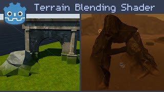 Blend Objects with Terrains in Godot 3340 [upl. by Aselehc]