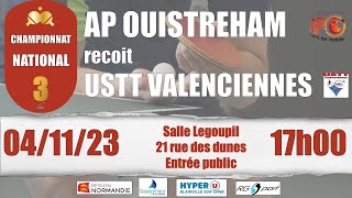 AP Ouistreham 1 vs USTT Valenciennes 1 [upl. by Nodyarb773]