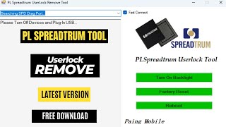 PL Spreadtrum Userlock Remove amp Frp Remove Latest Setup [upl. by Ahsitil]