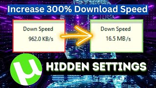 How To Speed Up uTorrent Download  Boost Download Speed 300 More [upl. by Ettenal]