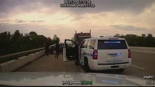 Dashcam Video Arkansas Police Chase and Shooting [upl. by Kiersten188]