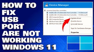 How To Fix USB Port Are Not Working in Windows 1110 Solution [upl. by Sina414]