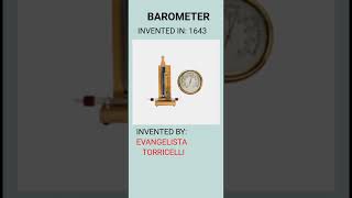 Barometer Invention [upl. by Bully]