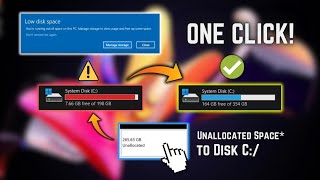 How to Add Unallocated Space to C Drive Partition in Windows 11 Fix [upl. by Oirasan]