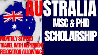 Australian MSc and PhD Scholarships [upl. by Akitahs117]