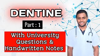 Dentine Part 1 Structure Of DentineTypes Of Dentine Age Changes In Dentine Functions Of Dentine [upl. by Elli]