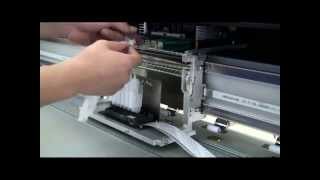 Galaxy ECO Solvent Printer UD 181LA  Install head and damper [upl. by Barcroft]