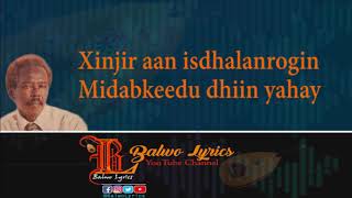 Hees Jacayl Dhiig Ma Lagu Qoray  Maxamed S Tubeec [upl. by Imhsar368]