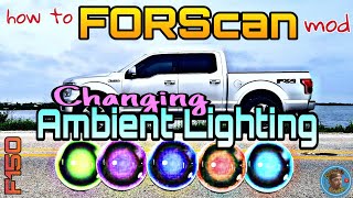 Forscan ambient lighting mod [upl. by Atirres548]