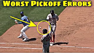 MLB  Worst Pickoff Errors [upl. by Fiertz]