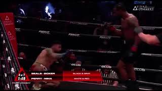 Mike Perry gets knocked down in Triad Combat [upl. by Yhtrod]