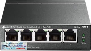 TPLink TLSG105MPE 5 Port Gigabit PoE Switch Easy Smart Managed Review [upl. by Karilynn]